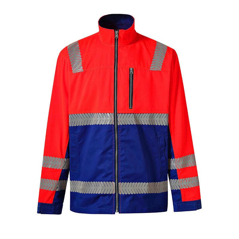 Bacca Sports Construction Reflective Clothes Safety Reflective Jacket High Visibility Workwear Safety Workers Bomber Waterproof Jacket